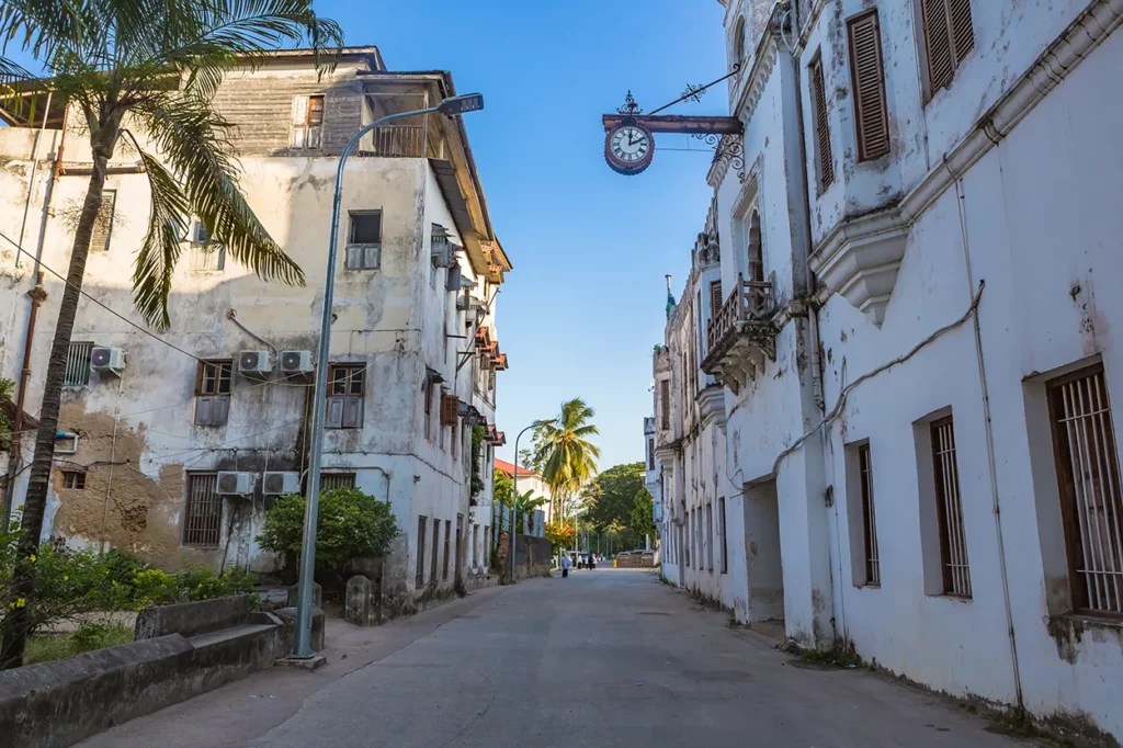 an example od Stone Town architecture in Zanzibar