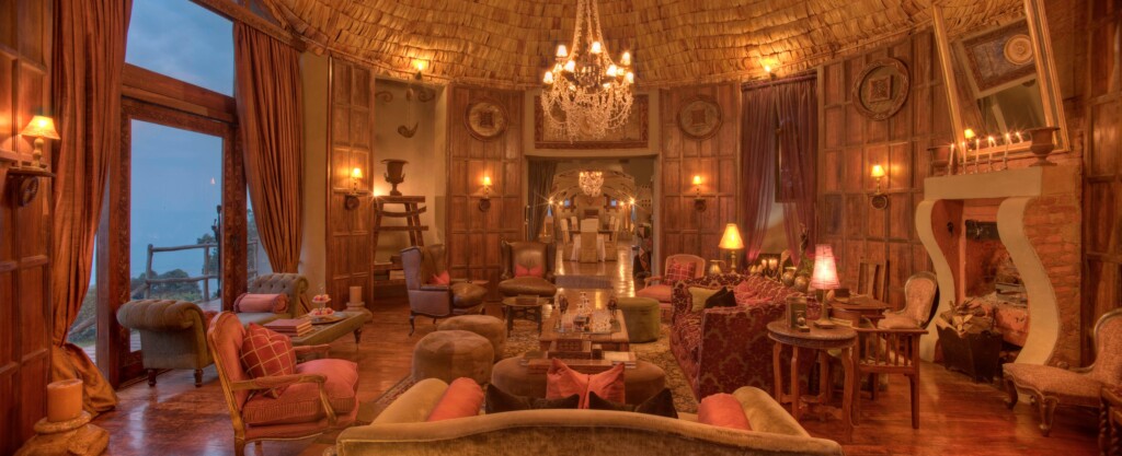 And Beyond Ngorongoro Crater Lodge, lodge in the romantic candle light