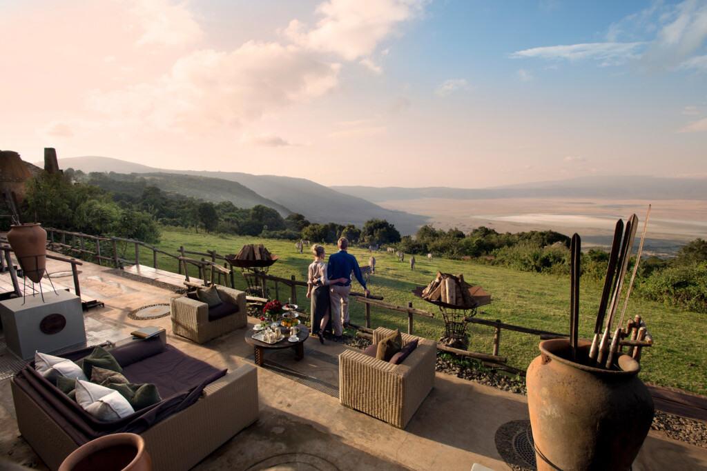 And Beyond Ngorongoro Crater Lodge, view from the patio