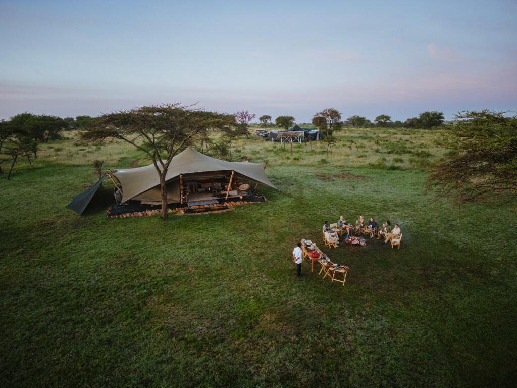 Usawa-Serengeti-Camp-Safari-Migration-Tanzania-aerial-view- of camp